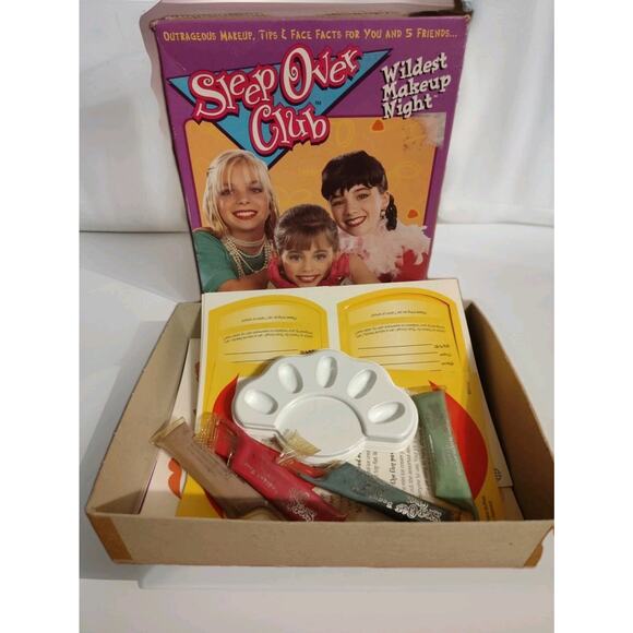 Parker Brothers Other - Sleep Over Club Wildest Makeup Night Set Vintage 1995 Parker Bros